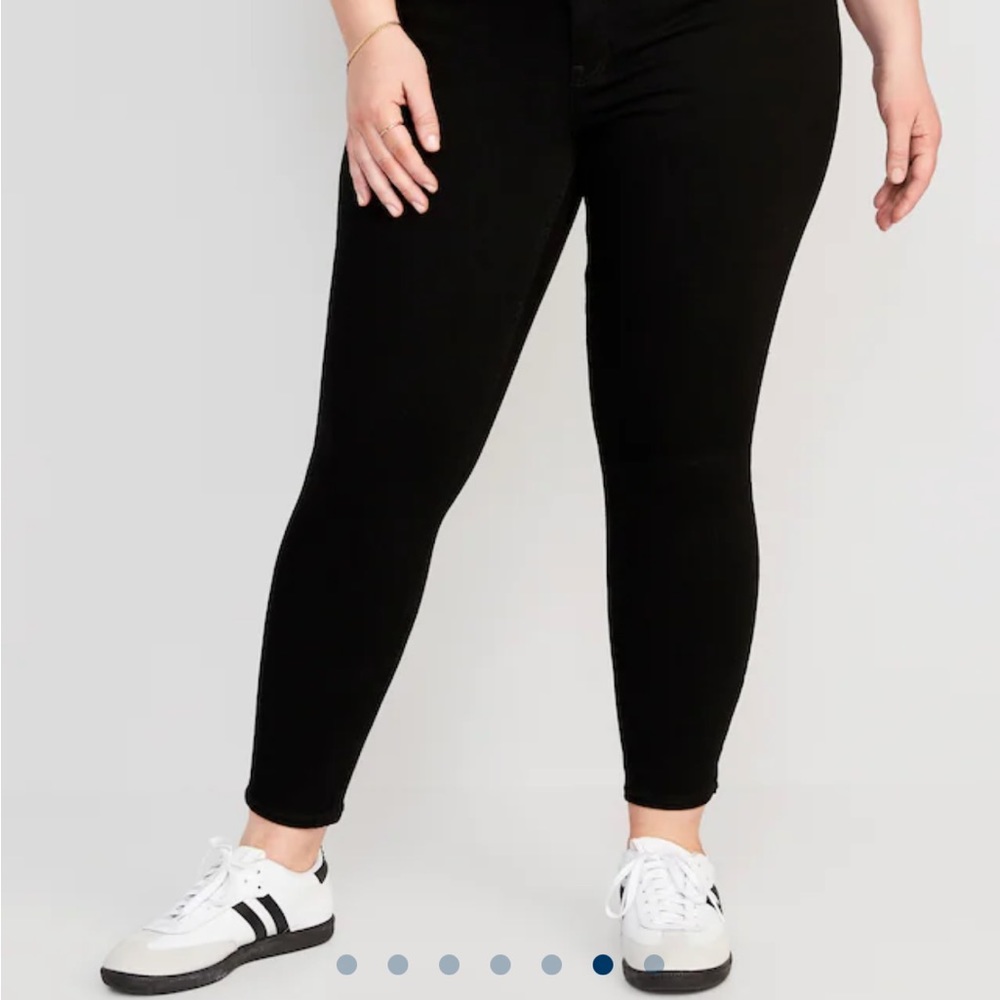 Old Navy High-Rise Rockstar Super-Skinny Black Ankle Jeans for Women, 20 SHORT